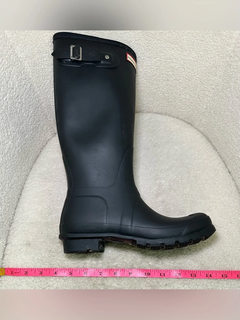 Hunter Original Tall Matte Black Rain Boots Preppy Equestrian Classic Farm 7